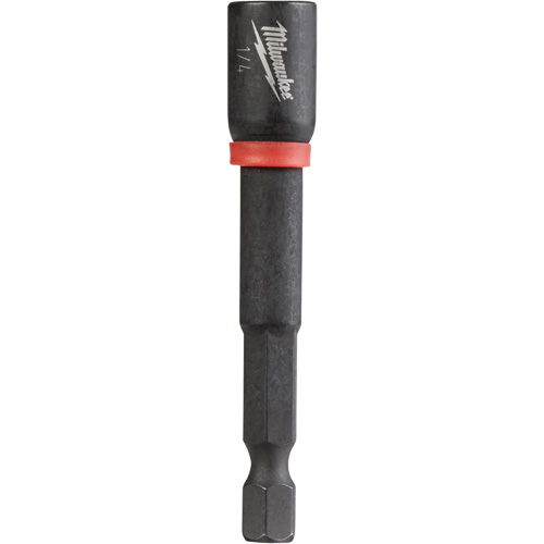 Tourne-&eacute;crou Shockwave Impact Duty, Embout 1/4", Prise 1/4", 2-9/16" lo, Magn&eacute;tique - Milwaukee 49-66-4532CAN