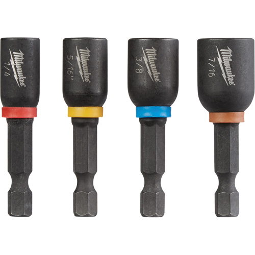 Shockwave Impact Duty Magnetic Nut Driver Set, 4 Pcs., Nutsetter - Milwaukee 49-66-4562