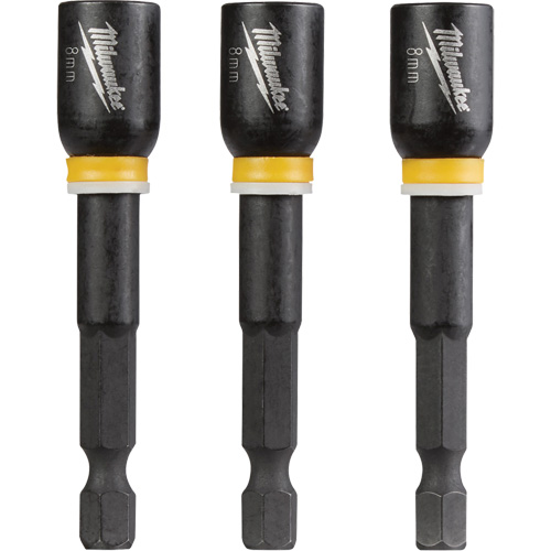 Shockwave Impact Duty Nutsetter, 1/4" Tip, 5/16" Drive, 2-9/16" L, Magnetic - Milwaukee 49-66-4733