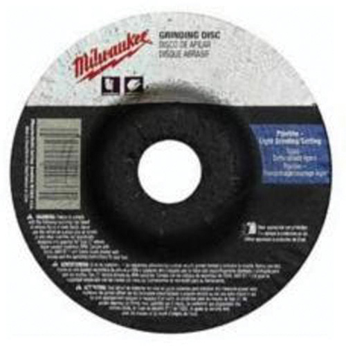 Meule, 4-1/2" x 1/8", Arbre 7/8", Oxyde d'aluminium, Type 27 - Milwaukee 49-94-4510