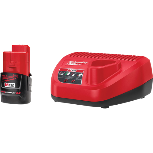M12 Redlithium System Starter Kit, 12 V, Lithium-Ion - Milwaukee 48-59-2420