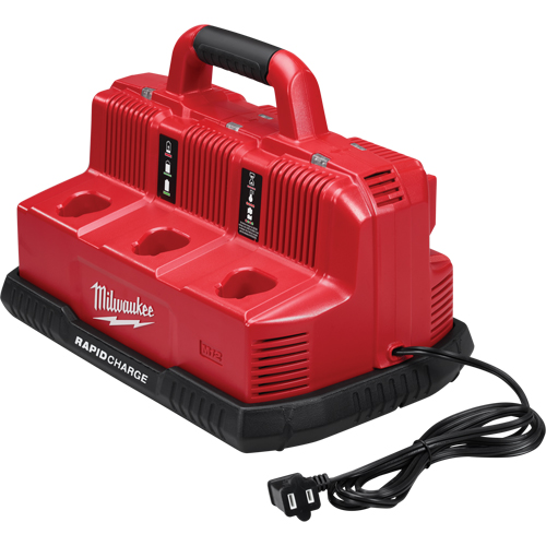 M18 & M12 Rapid Charge Station, 12 V/18 V, Lithium-Ion - Milwaukee 48-59-1807