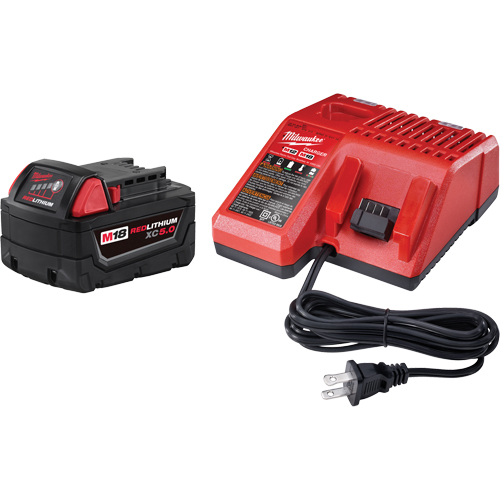 Trousse de d&eacute;part de syst&egrave;me M18 Redlithium XC 5.0, 18 V, Lithium-ion - Milwaukee 48-59-1850