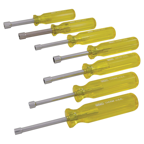 Nut Driver Set, 7, Non Magnetic, Metric - Gray Tools CHS7MA