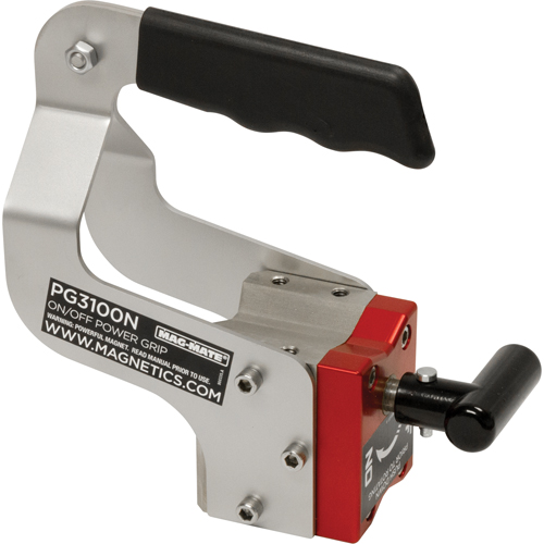 On/Off Power Grips, 7-1/2" Length, 3-3/8" Diameter, 100 lbs. Capacity - Mag-Mate PG3100N