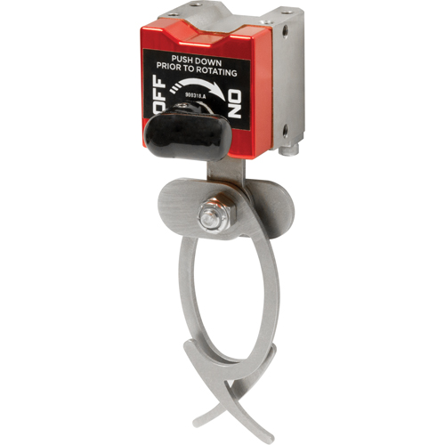 Crochets de suspension avec interrupteur, Longueur de 5-3/4", Diam&egrave;tre de 1-3/4", Capacit&eacute; de 35 lb - Mag-Mate HH035R