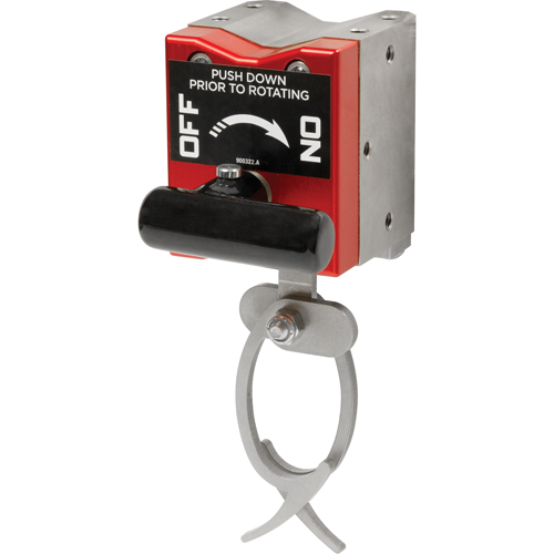 On/Off Magnetic Hanging Hooks, 7-5/8" Length, 2-1/2" Diameter, 110 lbs. Capacity - Mag-Mate HH110R