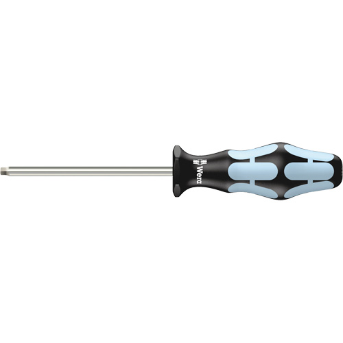 3368 Square Point Screwdriver , #2 Tip, Round, 8-1/16" L, Plastic Handle - Wera Tools 05032071002