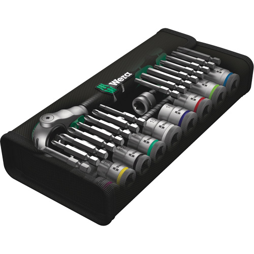 Jeu de rochet rapide m&eacute;trique Zyklop, 29 Mcx, Prise de 3/8" - Wera Tools 05004046001