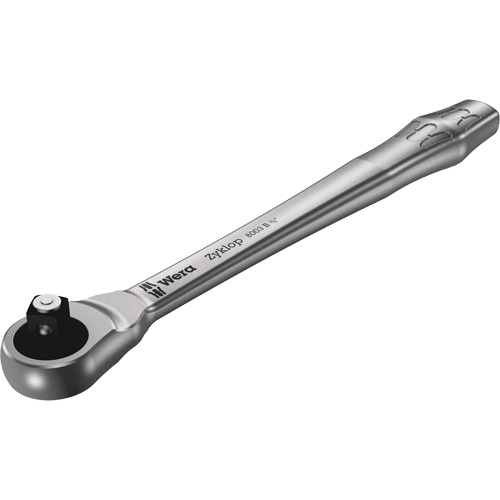 Zyklop Metal 3/8" Ratchet  , 3/8" Drive, Plain Handle - Wera Tools 05004033001