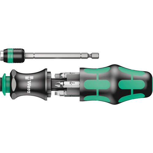 Tournevis Multi 26 Kraftform Kompakt, 7-11/16" lo, Prise Plastique - Wera Tools 05051025001