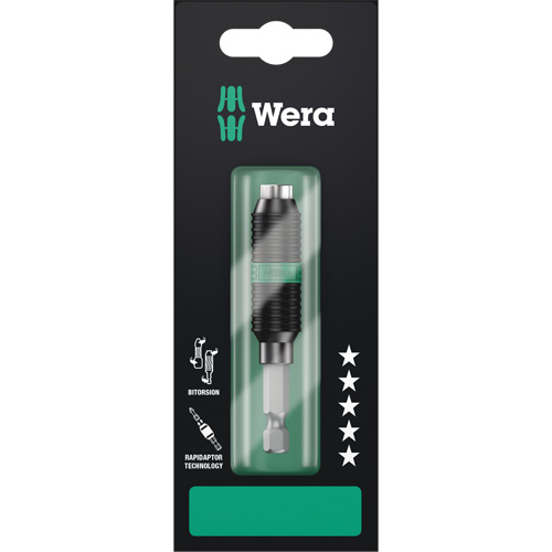 Bitorsion Bitholder Adaptor, 1/4" Drive Size, 2-15/16" L - Wera Tools 05073420001