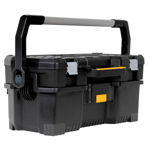 Tote with Power Tool Case, 12-13/16" W x 24 D x 11-3/16" H, Black - DEWALT DWST24070