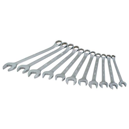 Wrench Set, Combination, 11 Pieces, Metric - Gray Tools MC211