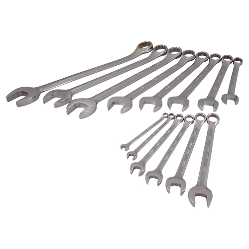 Wrench Set, Combination, 14 Pieces, Metric - Gray Tools MC214