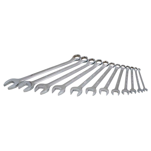 Wrench Set, Combination, 12 Pieces, Imperial - Gray Tools TU12SH