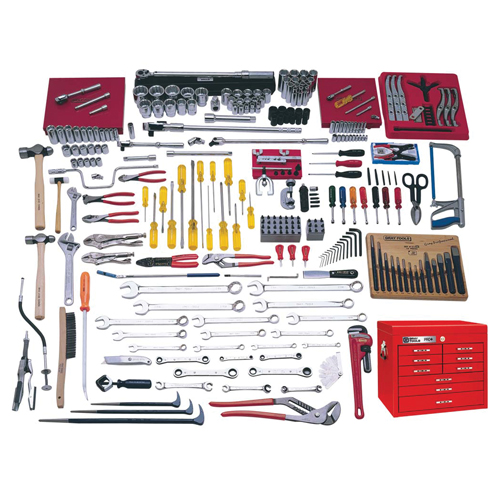 Complete Intermediate Master Set With Top Chest, 225 Pieces - Gray Tools MS1225