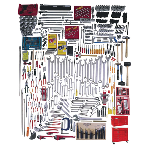 Master Set With Tool Boxes, 835 Pieces - Gray Tools MS1835