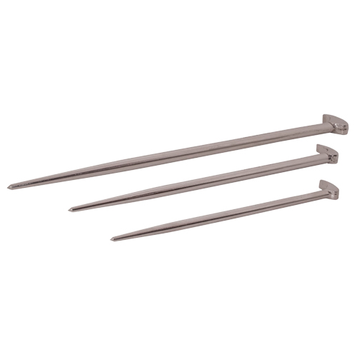 Rolling Head Pry Bar Set, 3 Pcs. - Gray Tools 73923