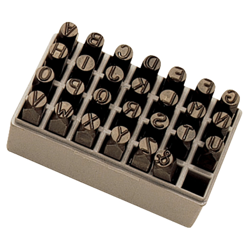 Letter Hand Stamp Set, 27 Pieces - Gray Tools 34-20200