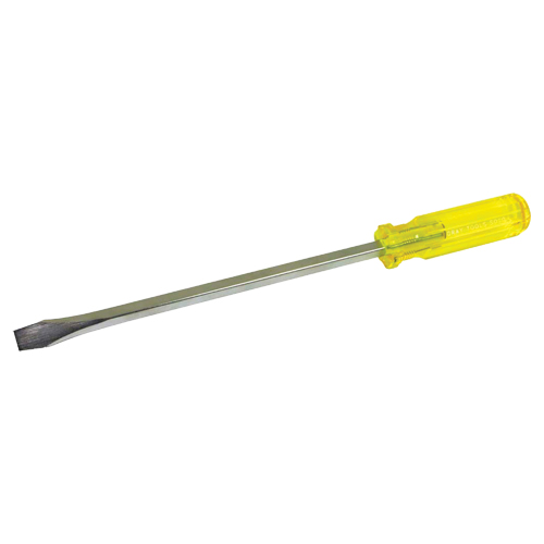 Slotted Screwdriver, 1/2", 14-1/2" L, Plastic Handle - Gray Tools S010