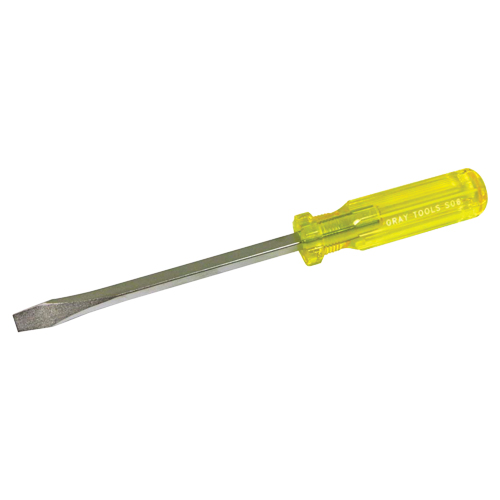 Slotted Screwdriver, 5/16", 10-1/4" L, Plastic Handle - Gray Tools S06