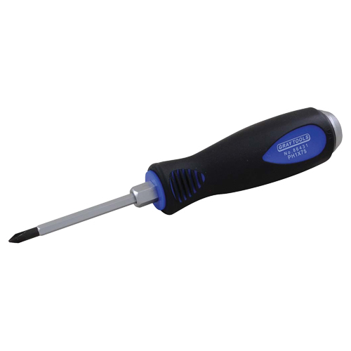 Tournevis Phillips, #1, 20-9/32" l, Prise Coussin&eacute;e - Gray Tools 86441