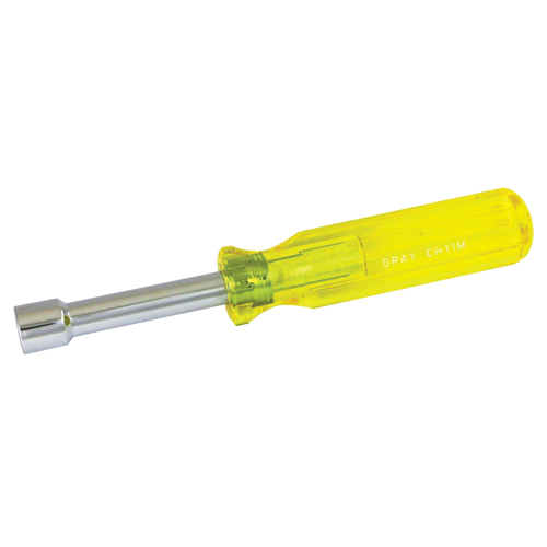 Nut Driver, 11 mm Drive, 6-3/4" L, Non Magnetic - Gray Tools CH11M