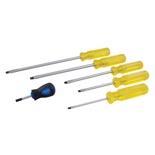 Slotted Screwdriver Set, 6 Pcs. - Gray Tools SCD06