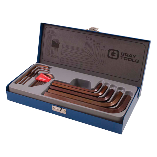 Jeu de cl&eacute;s hexagonales, 15 mcx, Imp&eacute;rial - Gray Tools 698115