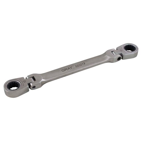 Double Box End Flex Head Ratcheting Wrench - Gray Tools 541012