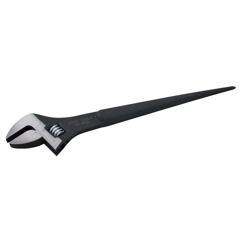 Cl&eacute; charpentier ajustable, 15" lo, la max. 1-3/4", Oxyde noir - Gray Tools 900