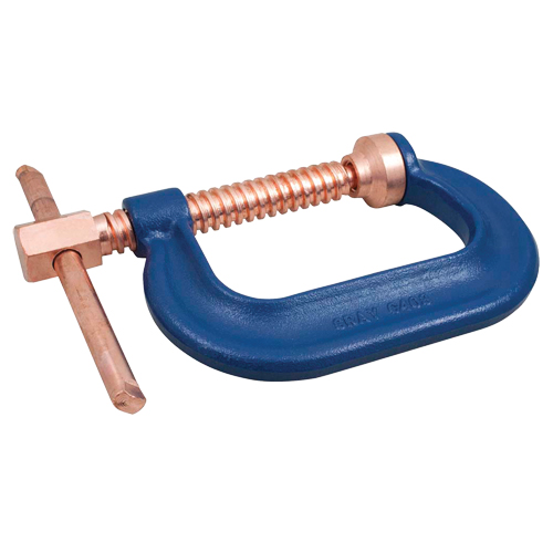 Serre-joint en C, Capacit&eacute; de 8" (203 mm), Profondeur de gorge de 4-1/2" (114 mm) - Gray Tools C408