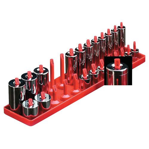 Plastic Socket Organizer - Gray Tools 93802