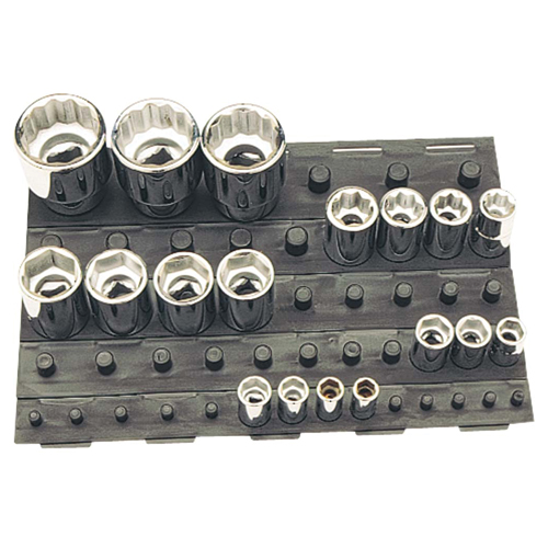 Plastic Socket Organizer Set - Gray Tools 94231
