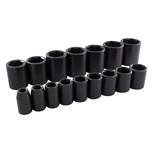 Jeu de douilles, 16 Mcx, Chocs, Prise de 1/2" - Gray Tools 35066