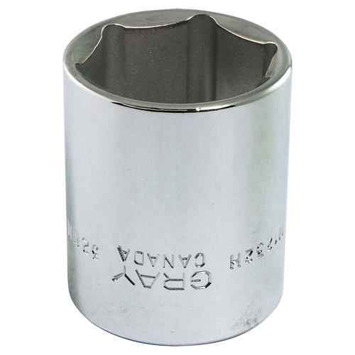 Socket, 32 mm, 1/2" Drive, 6 Points - Gray Tools M1232H