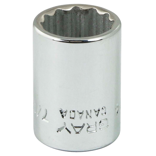 Douille, 7/16", Prise 1/4", 12 pans - Gray Tools V114