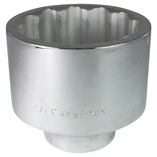 Douille, 3-1/2", Prise 1", 12 pans - Gray Tools X112