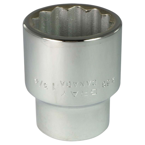 Socket, 1-3/4", 1" Drive, 12 Points - Gray Tools X56