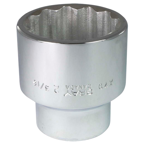 Douille, 2-3/16", Prise 1", 12 pans - Gray Tools X70