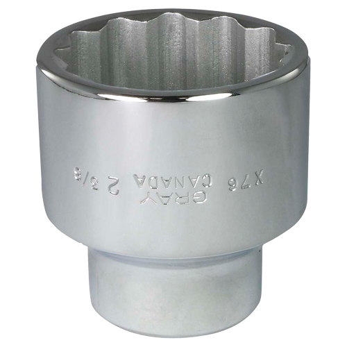 Douille, 2-3/8", Prise 1", 12 pans - Gray Tools X76