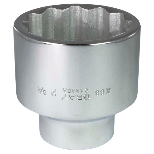 Socket, 2-3/4", 1" Drive, 12 Points - Gray Tools X88