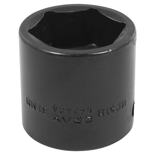 Socket, Impact, 31 mm, 1/2" Drive, 6 Points - Gray Tools MP31H