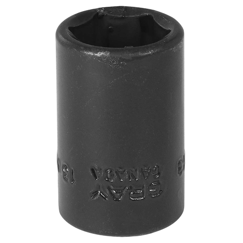 Socket, Impact, 13 mm, 3/8" Drive, 6 Points - Gray Tools MTP13