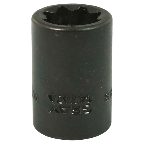Socket, Impact, 9/16", 1/2" Drive, 8 Points - Gray Tools P4-818