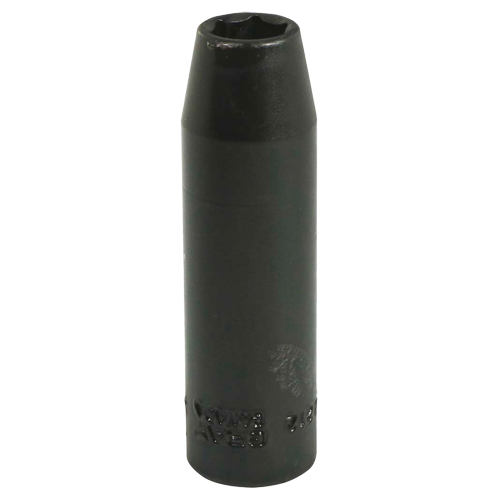 Socket, Impact, 3/8", 3/8" Drive, 6 Points, Deep - Gray Tools PL2212