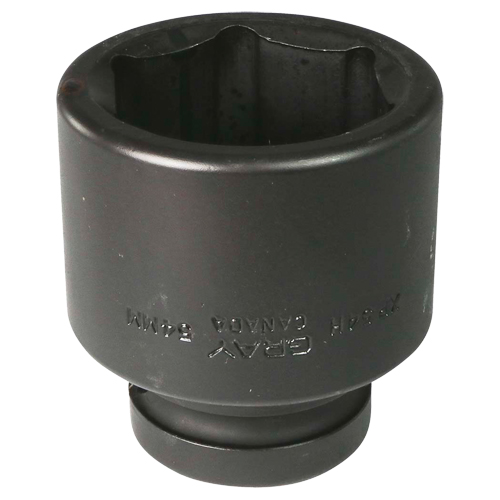 Socket, Impact, 54 mm, 1" Drive, 6 Points - Gray Tools XP54H