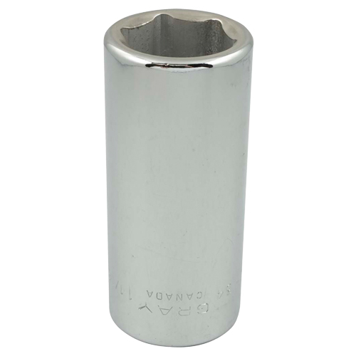Socket, 1-1/16", 3/4" Drive, 6 Points - Gray Tools RLH34