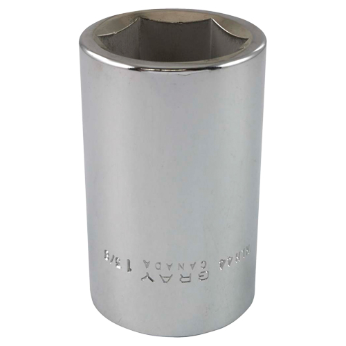 Socket, 1-3/8", 3/4" Drive, 6 Points - Gray Tools RLH44